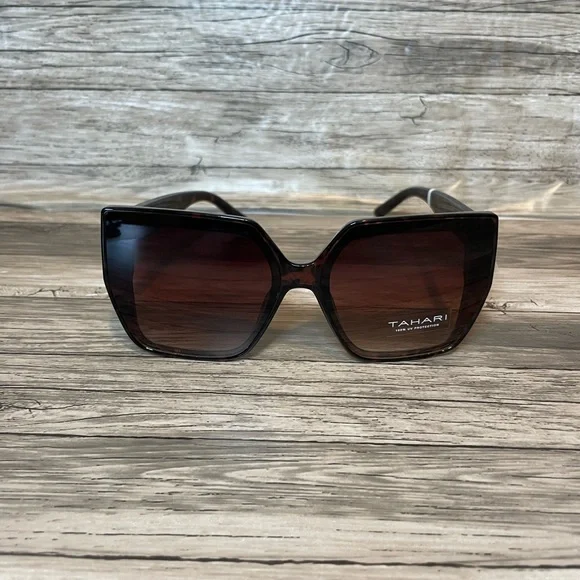 TAHARI Women's Th904 Oversized 100% Uv400 Protective Square Sunglasses - Picture 2 of 6